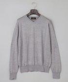 【五大陸/gotairiku / MEN】の【ベーシックニット】ハイゲージVネック ニット グレー系|ID: prp329100003653334 ipo3291000000028716336