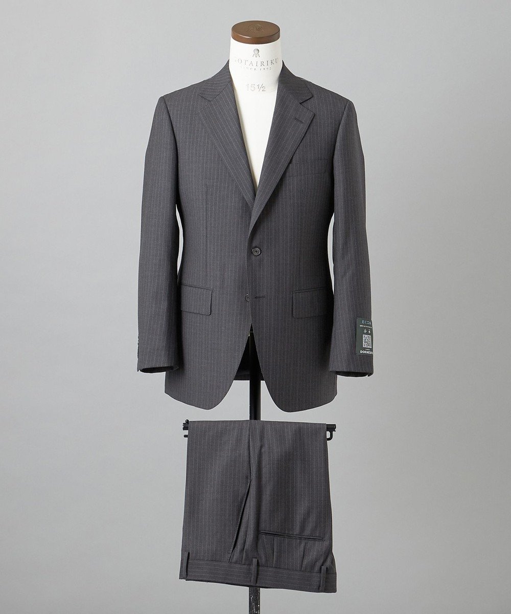 【五大陸/gotairiku / MEN】の【DORMEUIL】ECHO スーツ 人気、トレンドファッション・服の通販 founy(ファニー) 　ファッション　Fashion　メンズファッション　MEN　セットアップ　Setup/Men　A/W・秋冬　Aw・Autumn/Winter・Fw・Fall-Winter　S/S・春夏　Ss・Spring/Summer　シェイプ　Shape　ストレッチ　Stretch　スーツ　Suit　セットアップ　Set Up　テーパード　Tapered　レギュラー　Regular　夏　Summer　 other-1|ID: prp329100003653337 ipo3291000000029842448