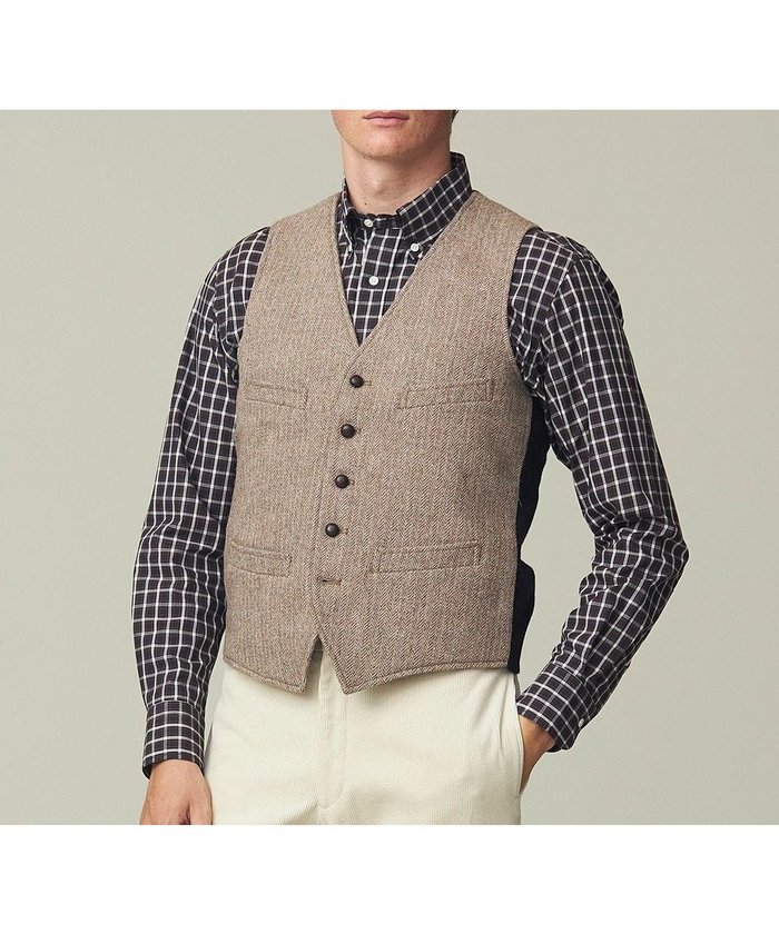 【ジェイ プレス/J.PRESS / MEN】の【LOVAT TWEED】サドルベスト インテリア・キッズ・メンズ・レディースファッション・服の通販 founy(ファニー) https://founy.com/ ファッション Fashion メンズファッション MEN トップス・カットソー Tops/Tshirt/Men ベスト/ジレ Gilets/Vests インナー Inner ジャケット Jacket ストレッチ Stretch セーター Sweater ツイード Tweed ベスト Vest A/W・秋冬 Aw・Autumn/Winter・Fw・Fall-Winter おすすめ Recommend |ID: prp329100003653350 ipo3291000000027416632