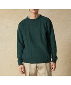 【ジェイ プレス/J.PRESS / MEN】の【Cash Lamb s Wool】ケーブルクルーネック ニット グリーン系|ID: prp329100003655157 ipo3291000000028703964