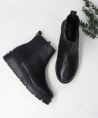 【インター ショシュール/INTER-CHAUSSURES】の【BUSSOLA】撥水厚底素材コンビショートブーツ ブラックコンビ|ID: prp329100003655924 ipo3291000000029371371