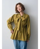 【イェッカ ヴェッカ/YECCA VECCA】の2wayリボンブラウス 人気、トレンドファッション・服の通販 founy(ファニー) ファッション Fashion レディースファッション WOMEN トップス・カットソー Tops/Tshirt シャツ/ブラウス Shirts/Blouses A/W・秋冬 Aw・Autumn/Winter・Fw・Fall-Winter シャーリング Shirring フィット Fit フレア Flare ポケット Pocket リボン Ribbon エレガント 上品 Elegant thumbnail Lime Green|ID: prp329100003656000 ipo3291000000027765159