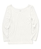 【アンフィーロ 自由区/UNFILO】のTTON なめらかレーヨン8分袖Tシャツ シロ|ID: prp329100003656124 ipo3291000000028361067