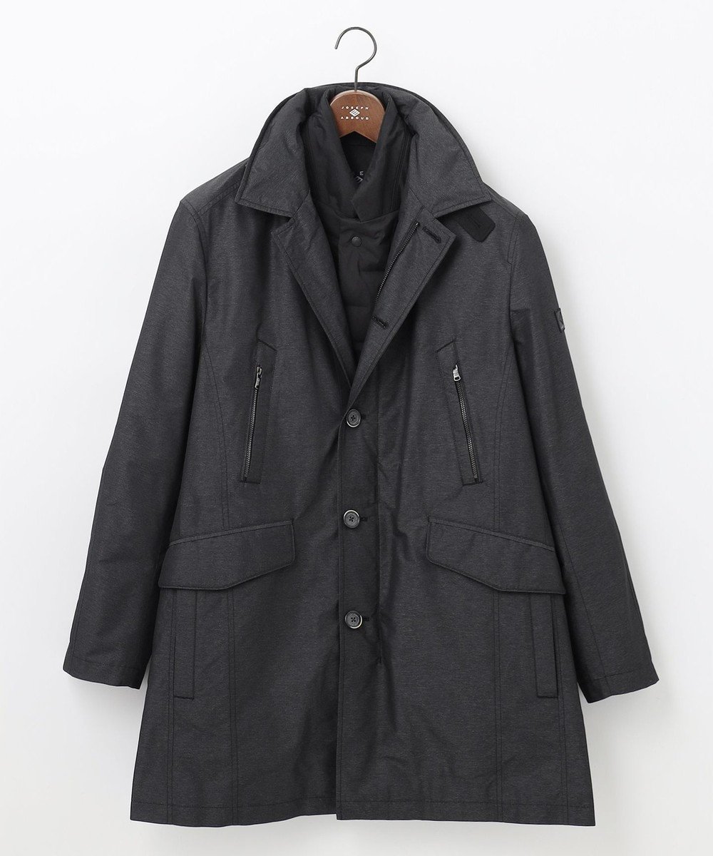 【ジョセフ アブード/JOSEPH ABBOUD / MEN】の【3WAY/撥水/INフード/ダウンライナー付】 3WAY高機能ダウンコートインターレースメモリーダウン インテリア・キッズ・メンズ・レディースファッション・服の通販 founy(ファニー) 　ファッション　Fashion　メンズファッション　MEN　アウター　Coats Outerwear/Men　ダウン　Down Coats And Jackets　軽量　Lightweight　シャンブレー　Chambray　ジャケット　Jacket　ストレッチ　Stretch　ダウン　Down　チェック　Check　パターン　Pattern　ポケット　Pocket　ライナー　Liner　A/W・秋冬　Aw・Autumn/Winter・Fw・Fall-Winter　ダークブラウン系|ID: prp329100003657847 ipo3291000000028716570