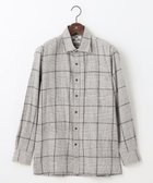 【ジョセフ アブード/JOSEPH ABBOUD / MEN】の【柔らかな肌触り】 オーガニックラフィ グレンチェックシ ャツ ライトグレー系4|ID: prp329100003658429 ipo3291000000027412619