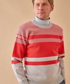 【23区 ゴルフ/23区GOLF / MEN】の【MEN】【洗える】カラーブロック 裏付き ニット ローズ系1|ID: prp329100003668967 ipo3291000000027412727