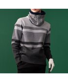 【23区 ゴルフ/23区GOLF / MEN】の【MEN】【洗える】カラーブロック 裏付き ニット ライトグレー系1|ID: prp329100003668967 ipo3291000000029842211