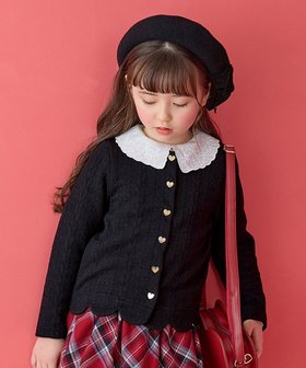 【エニファム/any FAM / KIDS】 ふくれ ジャガード カーディガン人気、トレンドファッション・服の通販 founy(ファニー) ファッション Fashion キッズファッション KIDS トップス・カットソー Tops/Tees/Kids A/W・秋冬 Aw・Autumn/Winter・Fw・Fall-Winter おすすめ Recommend インナー Inner カーディガン Cardigan スカラップ Scalloped ポケット Pocket リボン Ribbon エレガント 上品 Elegant 再入荷 Restock/Back In Stock/Re Arrival 羽織 Haori |ID:prp329100003668971