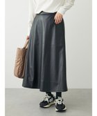 【グリーンパークス/Green Parks】の・ELENCARE DUE フェイクレザーフレアスカート 人気、トレンドファッション・服の通販 founy(ファニー) ファッション Fashion レディースファッション WOMEN スカート Skirt Aライン/フレアスカート Flared A-Line Skirts A/W・秋冬 Aw・Autumn/Winter・Fw・Fall-Winter エレガント 上品 Elegant クール Cool フィット Fit フェイクレザー Faux Leather フレア Flare ポケット Pocket thumbnail Black|ID: prp329100003672390 ipo3291000000028351522