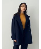 【イェッカ ヴェッカ/YECCA VECCA】のウール混ミドル丈Pコート 人気、トレンドファッション・服の通販 founy(ファニー) ファッション Fashion レディースファッション WOMEN アウター Coat Outerwear コート Coats ジャケット Jackets Pコート Pea Coats A/W・秋冬 Aw・Autumn/Winter・Fw・Fall-Winter ジャケット Jacket ポケット Pocket ミドル Middle エレガント 上品 Elegant 再入荷 Restock/Back In Stock/Re Arrival thumbnail Dark Navy|ID: prp329100003672445 ipo3291000000028736700