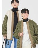 【アメリカンホリック/AMERICAN HOLIC】のキルポカリバーシブルキルティングミディコート Khaki|ID: prp329100003672504 ipo3291000000028350852