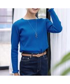 【ティアクラッセ/Tiaclasse】の【安田美沙子さん着用・選べる2type・洗える】 フリルニットトップス クルーネック:ブルー|ID: prp329100003675394 ipo3291000000034331307