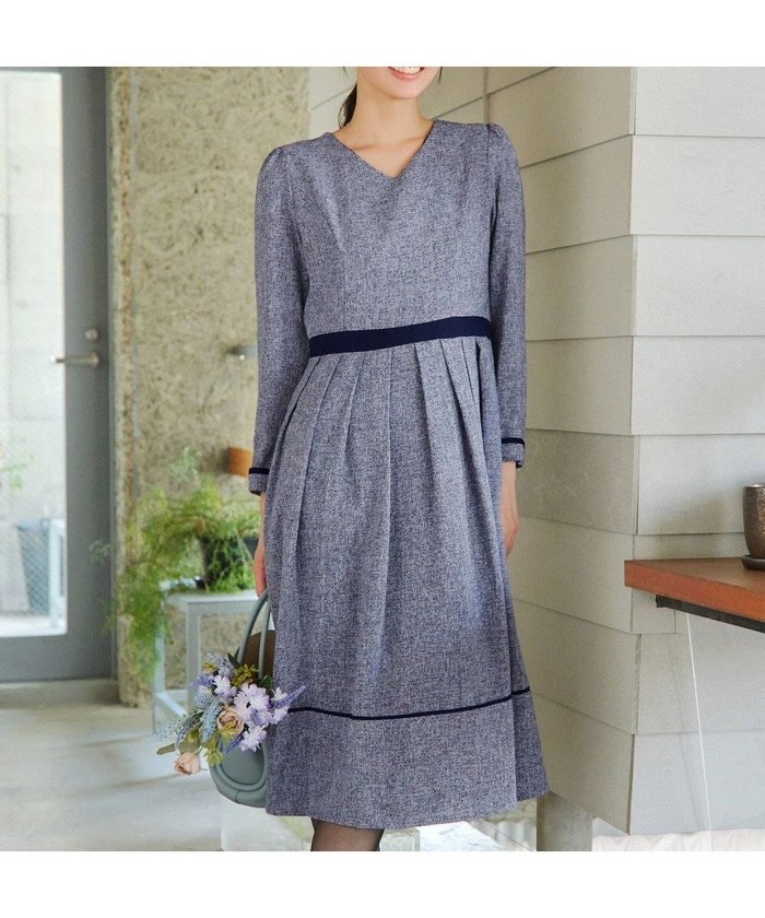 【ティアクラッセ/Tiaclasse】の【洗える】配色パイピングフレアワンピース インテリア・キッズ・メンズ・レディースファッション・服の通販 founy(ファニー) https://founy.com/ ファッション Fashion レディースファッション Fashion for Women ワンピース Dresses アクセサリー Fashion Accessories ウォッシャブル Machine Washable オケージョン Occasion Wear 洗える Machine Washable カーディガン Cardigan, Knitwear チュニック Tunic, Long Top ツイード Twill, Twill Weave 長袖 Long Sleeve, Full Sleeve フィット Fit, Slim Fit フレア Flare, Flared ポケット Pocket, Pocket Detail リップ Lip, Lip Motif A/W・秋冬 Autumn/Winter 再入荷 Restock / Back in Stock 新作・新入荷 New Arrivals / New In |ID: prp329100003675434 ipo3291000000034270675