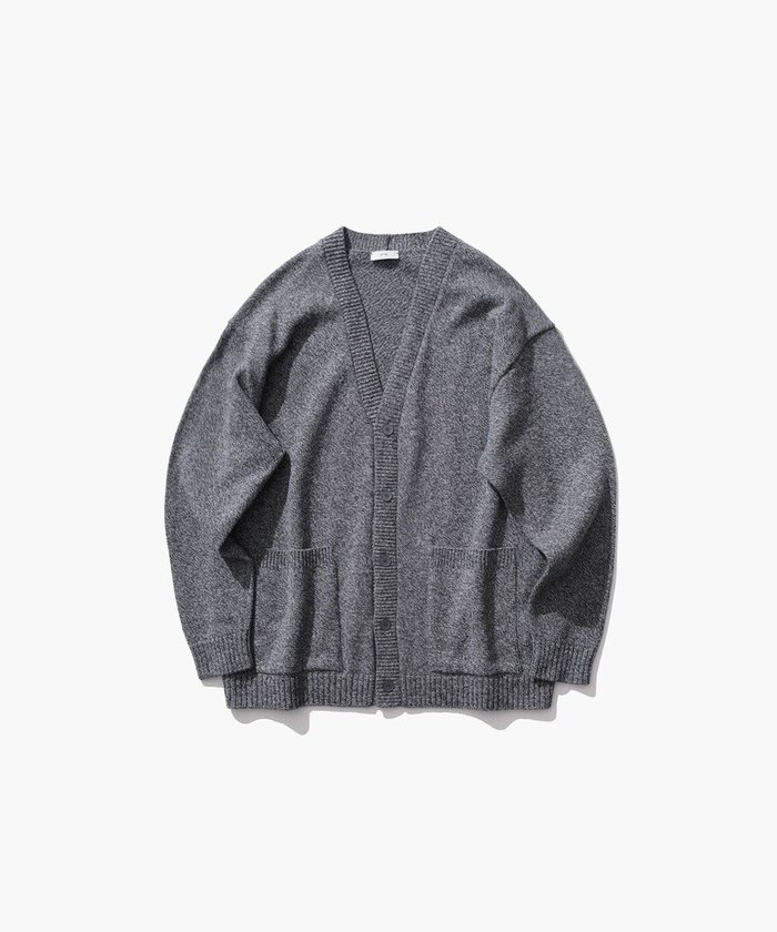 【エイトン/ATON】のWOOL MOULINE オーバーサイズカーディガン - UNISEX インテリア・キッズ・メンズ・レディースファッション・服の通販 founy(ファニー) https://founy.com/ ファッション Fashion レディースファッション WOMEN トップス・カットソー Tops/Tshirt カーディガン Cardigans A/W・秋冬 Aw・Autumn/Winter・Fw・Fall-Winter ユニセックス Unisex カーディガン Cardigan セーター Sweater モックネック Mock Neck リラックス Relax エレガント 上品 Elegant 定番 Standard |ID: prp329100003681937 ipo3291000000026994528