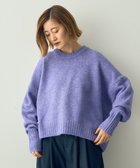 【イェッカ ヴェッカ/YECCA VECCA】のクルーネックソフトニット Purple|ID: prp329100003683033 ipo3291000000028813766