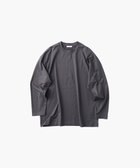 【エイトン/ATON】のSUVIN60/2 オーバーサイズ L/S Tシャツ - UNISEX CHARCOAL GRAY|ID: prp329100003683065 ipo3291000000024189103