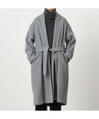 【エイトン/ATON】のROYAL CHUNKY FLEECE ショールカラーコート TOP GRAY|ID: prp329100003685090 ipo3291000000027014710