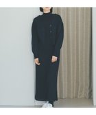 【ネテネ/NETENE】の【洗える】フィーカランダムリブニット ハイネックワンピース ディープシー|ID: prp329100003685117 ipo3291000000028453338