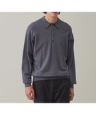 【アンフィーロ/UNFILO / MEN】のライトウォームニットポロ チャコール|ID: prp329100003692646 ipo3291000000027412497