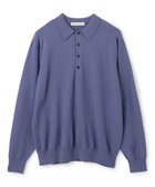 【アンフィーロ/UNFILO / MEN】のライトウォーム ニットポロ ダスティブルー|ID: prp329100003692646 ipo3291000000029035289