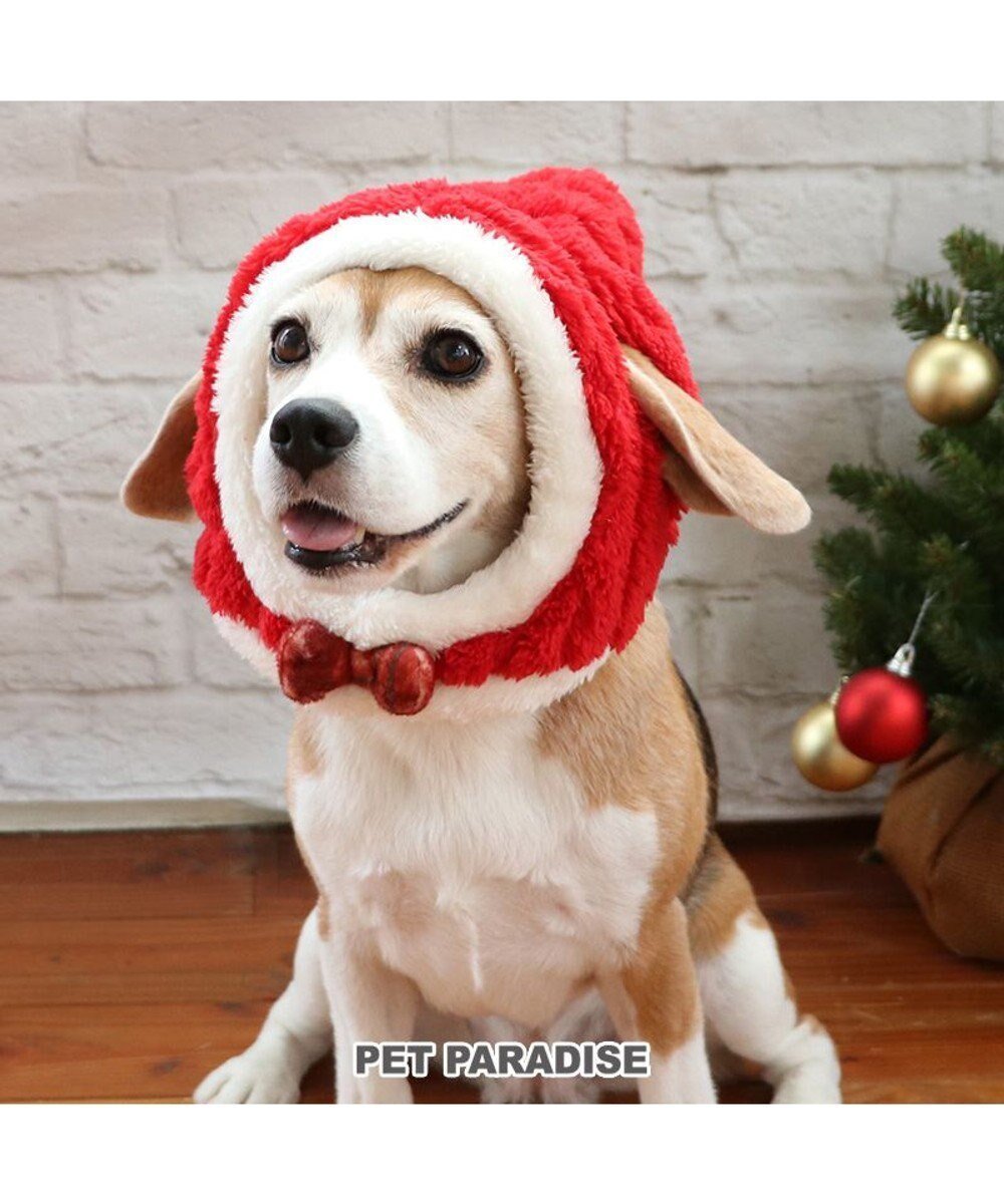 【ペットパラダイス/PET PARADISE / GOODS】のペットパラダイス クリスマス サンタ帽子 《ふわふわチェック柄 》 中型犬 人気、トレンドファッション・服の通販 founy(ファニー) 　A/W・秋冬　Aw・Autumn/Winter・Fw・Fall-Winter　クリスマス X'mas　Christmas Xmas　キャラクター　Character　ギフト プレゼント　Gift Present　コスチューム　Costume　スリット　Slit　チェック　Check　帽子　Hat　犬　Dog　防寒　Cold Protection　ホーム・キャンプ・アウトドア・お取り寄せ　Home,Garden,Outdoor,Camping Gear　ペットグッズ　Pet Supplies　 other-1|ID: prp329100003695415 ipo3291000000024297779