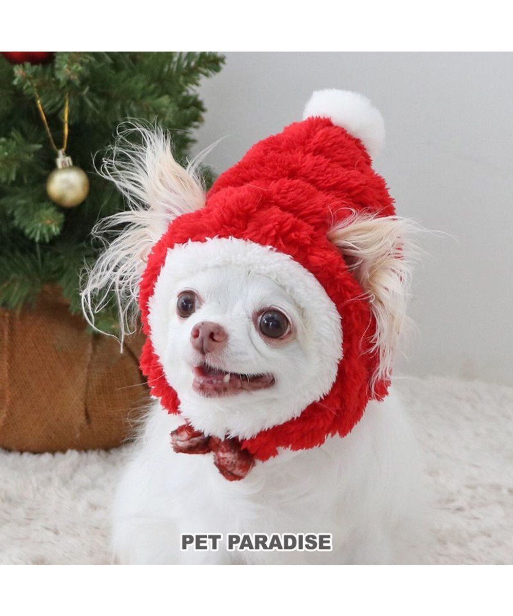 【ペットパラダイス/PET PARADISE / GOODS】のペットパラダイス クリスマス サンタ帽子 《ふわふわチェック柄 》 小型犬 人気、トレンドファッション・服の通販 founy(ファニー) 　A/W・秋冬　Aw・Autumn/Winter・Fw・Fall-Winter　クリスマス X'mas　Christmas Xmas　キャラクター　Character　ギフト プレゼント　Gift Present　コスチューム　Costume　スリット　Slit　チェック　Check　帽子　Hat　犬　Dog　防寒　Cold Protection　ホーム・キャンプ・アウトドア・お取り寄せ　Home,Garden,Outdoor,Camping Gear　ペットグッズ　Pet Supplies　 other-1|ID: prp329100003695416 ipo3291000000024297781