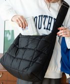 【ウィゴー/WEGO】のBIGパテッドワンショルダー ブラック|ID:prp329100003696605