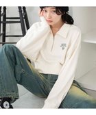 【ウィゴー/WEGO】の襟付きスウェット オフホワイト|ID: prp329100003696642 ipo3291000000028441020