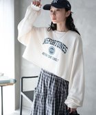 【ウィゴー/WEGO】のヴィンテージライクショートスウェット オフホワイト|ID: prp329100003696657 ipo3291000000029434601