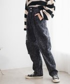 【ウィゴー/WEGO】の【ウエストゴム】ウエストフリルデニムマムパンツ ブラックその他|ID: prp329100003696689 ipo3291000000026443466