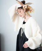 【ウィゴー/WEGO】のリボンニットボレロ ホワイト|ID: prp329100003696737 ipo3291000000028439706