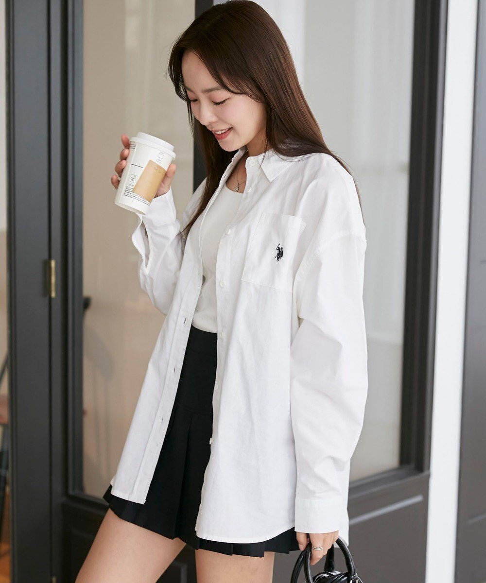 【ウィゴー/WEGO】の【新色追加】USPOLOBIGシャツ インテリア・キッズ・メンズ・レディースファッション・服の通販 founy(ファニー) 　ファッション　Fashion　レディースファッション　WOMEN　トップス・カットソー　Tops/Tshirt　シャツ/ブラウス　Shirts/Blouses　ウェーブ　Wave　春　Spring　秋　Autumn/Fall　キャミ　Cami　シャツワンピ　Shirt Dress　ショルダー　Shoulder　ショート　Short　シンプル　Simple　ストレート　Straight　スラックス　Slacks　チェック　Check　デニム　Denim　トレンド　Trend　ドロップ　Drop　長袖　Long Sleeve　バランス　Balance　ビスチェ　Bustier　ビッグ　Big　ベーシック　Basic　ボトム　Bottom　別注　Special Order　羽織　Haori　ルーズ　Loose　ワンポイント　One Point　冬　Winter　A/W・秋冬　Aw・Autumn/Winter・Fw・Fall-Winter　ホワイト|ID: prp329100003696769 ipo3291000000031967751