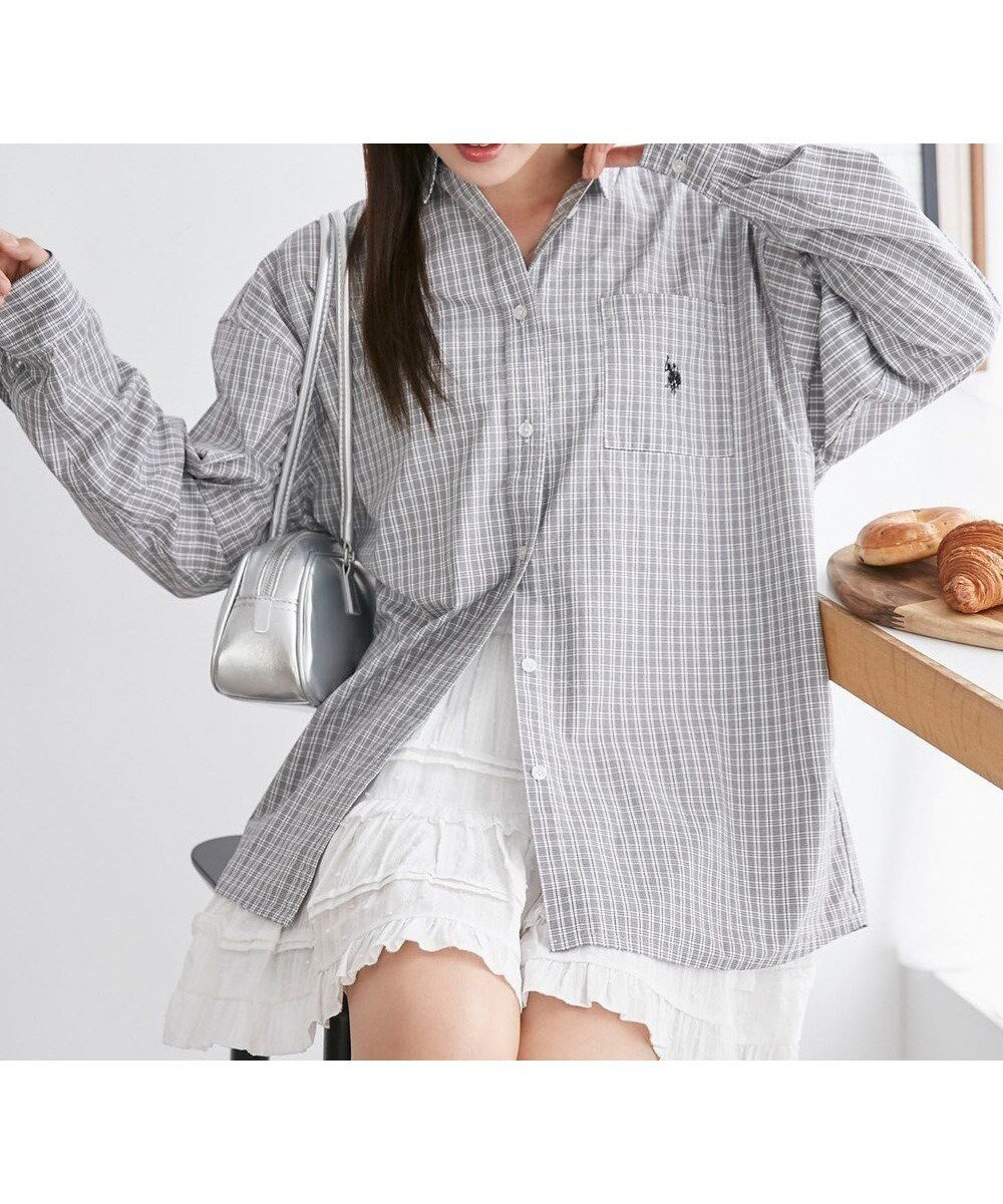 【ウィゴー/WEGO】の【新色追加】USPOLOBIGシャツ インテリア・キッズ・メンズ・レディースファッション・服の通販 founy(ファニー) 　ファッション　Fashion　レディースファッション　WOMEN　トップス・カットソー　Tops/Tshirt　シャツ/ブラウス　Shirts/Blouses　ウェーブ　Wave　春　Spring　秋　Autumn/Fall　キャミ　Cami　シャツワンピ　Shirt Dress　ショルダー　Shoulder　ショート　Short　シンプル　Simple　ストレート　Straight　スラックス　Slacks　チェック　Check　デニム　Denim　トレンド　Trend　ドロップ　Drop　長袖　Long Sleeve　バランス　Balance　ビスチェ　Bustier　ビッグ　Big　ベーシック　Basic　ボトム　Bottom　別注　Special Order　羽織　Haori　ルーズ　Loose　ワンポイント　One Point　冬　Winter　A/W・秋冬　Aw・Autumn/Winter・Fw・Fall-Winter　ブラックチェック1|ID: prp329100003696769 ipo3291000000031967754