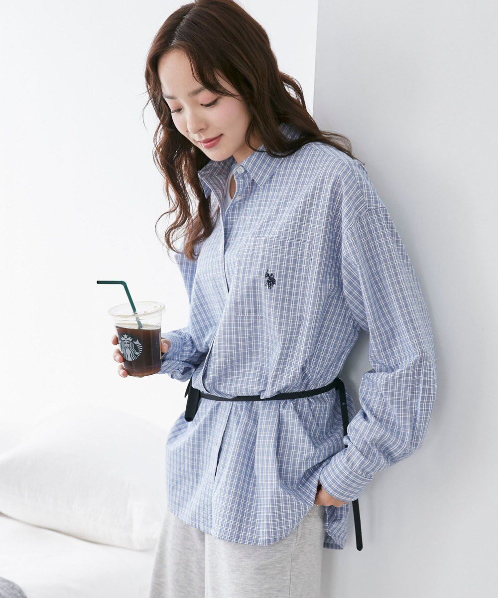 【ウィゴー/WEGO】の【新色追加】USPOLOBIGシャツ インテリア・キッズ・メンズ・レディースファッション・服の通販 founy(ファニー) 　ファッション　Fashion　レディースファッション　Ladies' Fashion Online　トップス・カットソー　Tops/Tshirt　シャツ/ブラウス　Shirts/Blouses　ウェーブ　Wave　春　Spring　秋　Autumn/Fall　キャミ　Cami　シャツワンピ　Shirt Dress　ショルダー　Shoulder　ショート　Short　シンプル　Simple　ストレート　Straight　スラックス　Slacks　チェック　Check　デニム　Denim　トレンド　Trend　ドロップ　Drop　長袖　Long Sleeve　バランス　Balance　ビスチェ　Bustier　ビッグ　Big　ベーシック　Basic　ボトム　Bottom　別注　Special Order　羽織　Haori　ルーズ　Loose　ワンポイント　One Point　冬　Winter　A/W・秋冬　Aw・Autumn/Winter・Fw・Fall-Winter　ブルーチェック1|ID: prp329100003696769 ipo3291000000032567214