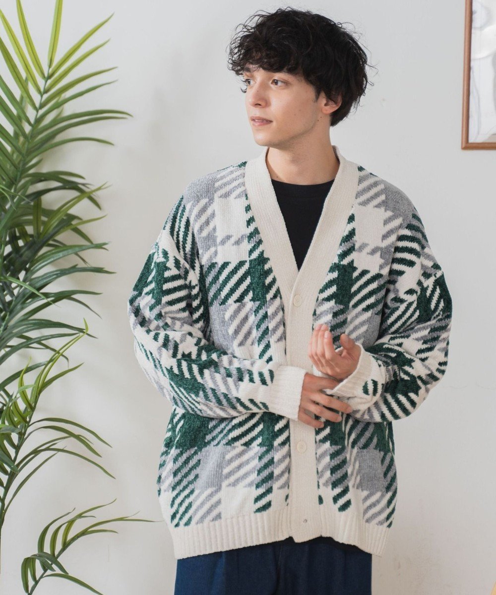 【ウィゴー/WEGO / MEN】のベロアモール総柄カーディガン 人気、トレンドファッション・服の通販 founy(ファニー) 　ファッション　Fashion　メンズファッション　MEN　トップス・カットソー　Tops/Tshirt/Men　ニット　Knit Tops　カーディガン　Cardigans　秋　Autumn/Fall　カーゴパンツ　Cargo Pants　カーディガン　Cardigan　シンプル　Simple　スマホ　Smartphone　スラックス　Slacks　セーター　Sweater　タートルネック　Turtleneck　デニム　Denim　定番　Standard　長袖　Long Sleeve　ビッグ　Big　ベロア　Velor　冬　Winter　A/W・秋冬　Aw・Autumn/Winter・Fw・Fall-Winter　再入荷　Restock/Back In Stock/Re Arrival　おすすめ　Recommend　エレガント 上品　Elegant　 other-1|ID: prp329100003696864 ipo3291000000029397637