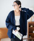 【ウィゴー/WEGO】のモヘアライクBIGカーディガン ネイビー|ID: prp329100003696905 ipo3291000000029397651