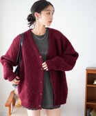 【ウィゴー/WEGO】のモヘアライクBIGカーディガン ワイン|ID: prp329100003696905 ipo3291000000029397655