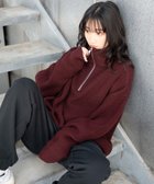 【ウィゴー/WEGO】のルーズフィットハーフZIPプルオーバー 人気、トレンドファッション・服の通販 founy(ファニー) ファッション Fashion レディースファッション WOMEN トップス・カットソー Tops/Tshirt ニット Knit Tops プルオーバー Pullover 秋 Autumn/Fall カーゴパンツ Cargo Pants ショルダー Shoulder スマホ Smartphone スラックス Slacks セーター Sweater デニム Denim ドロップ Drop ビッグ Big リブニット Rib Knit ルーズ Loose 冬 Winter A/W・秋冬 Aw・Autumn/Winter・Fw・Fall-Winter 再入荷 Restock/Back In Stock/Re Arrival おすすめ Recommend thumbnail ワイン|ID: prp329100003697099 ipo3291000000029478484