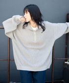 【ウィゴー/WEGO】のルーズフィットハーフZIPプルオーバー 人気、トレンドファッション・服の通販 founy(ファニー) ファッション Fashion レディースファッション WOMEN トップス・カットソー Tops/Tshirt ニット Knit Tops プルオーバー Pullover 秋 Autumn/Fall カーゴパンツ Cargo Pants ショルダー Shoulder スマホ Smartphone スラックス Slacks セーター Sweater デニム Denim ドロップ Drop ビッグ Big リブニット Rib Knit ルーズ Loose 冬 Winter A/W・秋冬 Aw・Autumn/Winter・Fw・Fall-Winter 再入荷 Restock/Back In Stock/Re Arrival おすすめ Recommend thumbnail ライトグレー|ID: prp329100003697099 ipo3291000000029478491