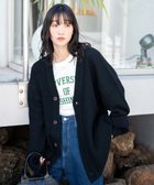 【ウィゴー/WEGO】のルーズフィットカーディガン ブラック|ID: prp329100003697114 ipo3291000000028716125