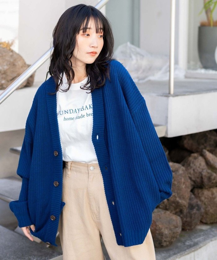 【ウィゴー/WEGO】のルーズフィットカーディガン インテリア・キッズ・メンズ・レディースファッション・服の通販 founy(ファニー) https://founy.com/ ファッション Fashion レディースファッション WOMEN トップス・カットソー Tops/Tshirt カーディガン Cardigans 秋 Autumn/Fall カーゴパンツ Cargo Pants カーディガン Cardigan ショルダー Shoulder スマホ Smartphone スラックス Slacks デニム Denim トレンド Trend ドロップ Drop ビッグ Big ポケット Pocket リブニット Rib Knit リラックス Relax ルーズ Loose 冬 Winter A/W・秋冬 Aw・Autumn/Winter・Fw・Fall-Winter 再入荷 Restock/Back In Stock/Re Arrival おすすめ Recommend エレガント 上品 Elegant |ID: prp329100003697114 ipo3291000000029397685