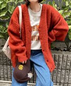 【ウィゴー/WEGO】のモヘアライクBIGカーディガン ダークオレンジ|ID: prp329100003697149 ipo3291000000028109897