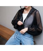 【ウィゴー/WEGO】のメッシュパーカー ブラック|ID: prp329100003700759 ipo3291000000027326826