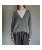 【イェッカ ヴェッカ/YECCA VECCA】のフォックス混Vネックカーディガン Gray Mixture|ID: prp329100003704073 ipo3291000000028438975