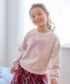 【エニファム/any FAM / KIDS】の【WEB限定】7days 裏毛 トレーナー ミルクティ×リボン|ID:prp329100003704118