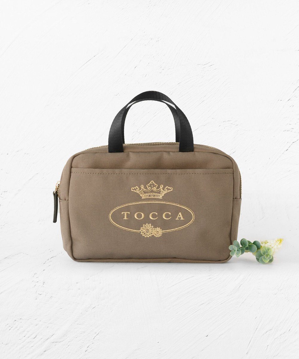 【トッカ/TOCCA】のTOCCA LOGO POUCH BAG ポーチ インテリア・キッズ・メンズ・レディースファッション・服の通販 founy(ファニー) 　ファッション　Fashion　レディースファッション　WOMEN　財布　Wallets　ポーチ　Pouches　財布　Wallet　フロント　Front　ポケット　Pocket　ポーチ　Pouch　リュクス　Luxe　S/S・春夏　Ss・Spring/Summer　おすすめ　Recommend　夏　Summer　2024年　2024　2024春夏・S/S　Ss,Spring/Summer,2024　旅行　Travel　エレガント 上品　Elegant　カーキ系|ID: prp329100003706058 ipo3291000000024382341