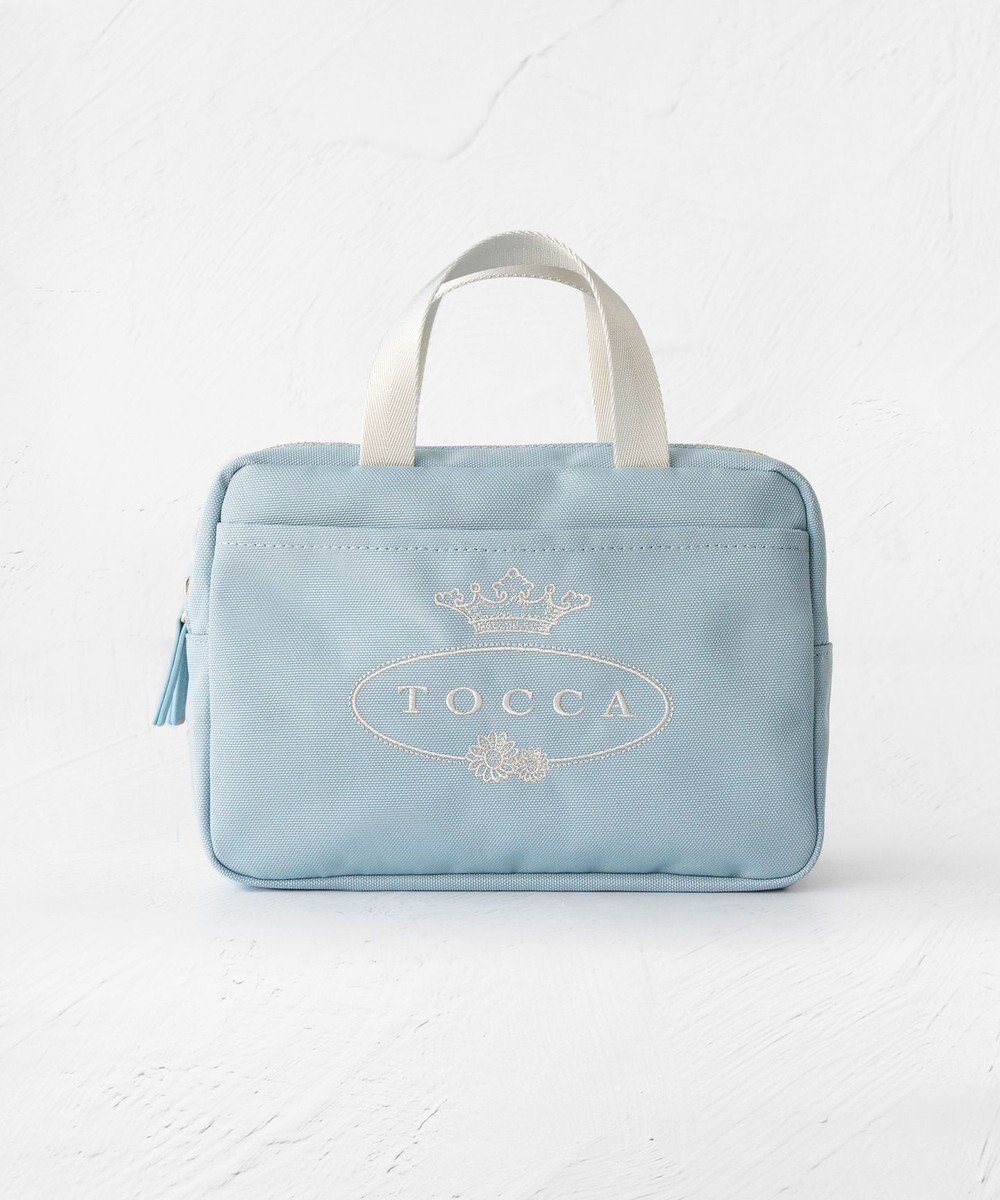 【トッカ/TOCCA】のTOCCA LOGO POUCH BAG ポーチ インテリア・キッズ・メンズ・レディースファッション・服の通販 founy(ファニー) 　ファッション　Fashion　レディースファッション　WOMEN　財布　Wallets　ポーチ　Pouches　財布　Wallet　フロント　Front　ポケット　Pocket　ポーチ　Pouch　リュクス　Luxe　おすすめ　Recommend　旅行　Travel　エレガント 上品　Elegant　[新色]ブルー系|ID: prp329100003706058 ipo3291000000026798393