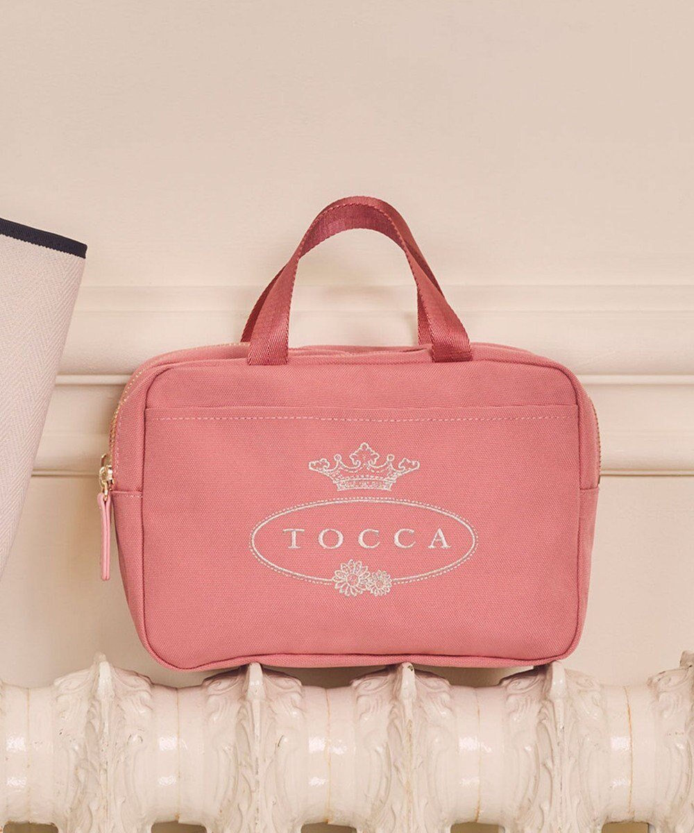 【トッカ/TOCCA】のTOCCA LOGO POUCH BAG ポーチ 人気、トレンドファッション・服の通販 founy(ファニー) 　ファッション　Fashion　レディースファッション　WOMEN　財布　Wallets　ポーチ　Pouches　財布　Wallet　フロント　Front　ポケット　Pocket　ポーチ　Pouch　リュクス　Luxe　おすすめ　Recommend　旅行　Travel　エレガント 上品　Elegant　 other-1|ID: prp329100003706058 ipo3291000000029428265