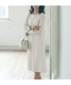 【23区/NIJYUSANKU】の【洗える】トリアセダブルジョーゼット シフォンスリーブ ワンピース ベージュ系|ID: prp329100003706090 ipo3291000000028437464