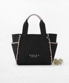 【トッカ/TOCCA】のFRILL CANVASTOTE キャンバストートバッグ ブラック系|ID:prp329100003709037